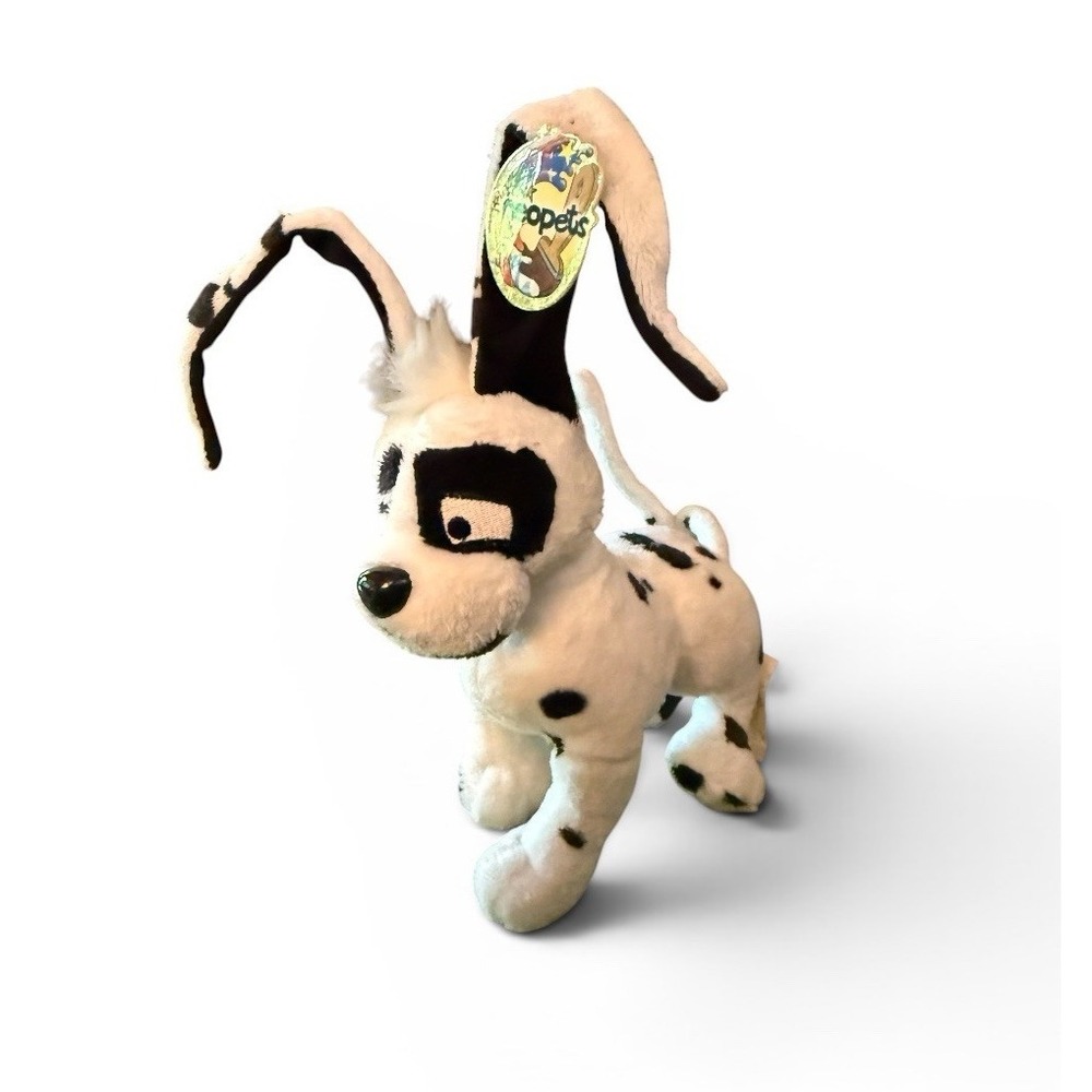 Neopets Spotted Gelert Plush Limited Too 2004 Black White Dog Stuffed Animal NWT